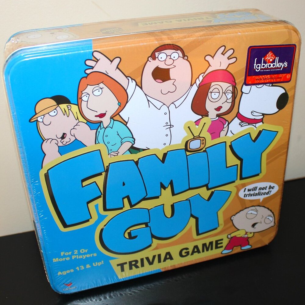 3/$55❤️new sealed FAMILY GUY Trivia Board Card Game Special Tin Box Gift